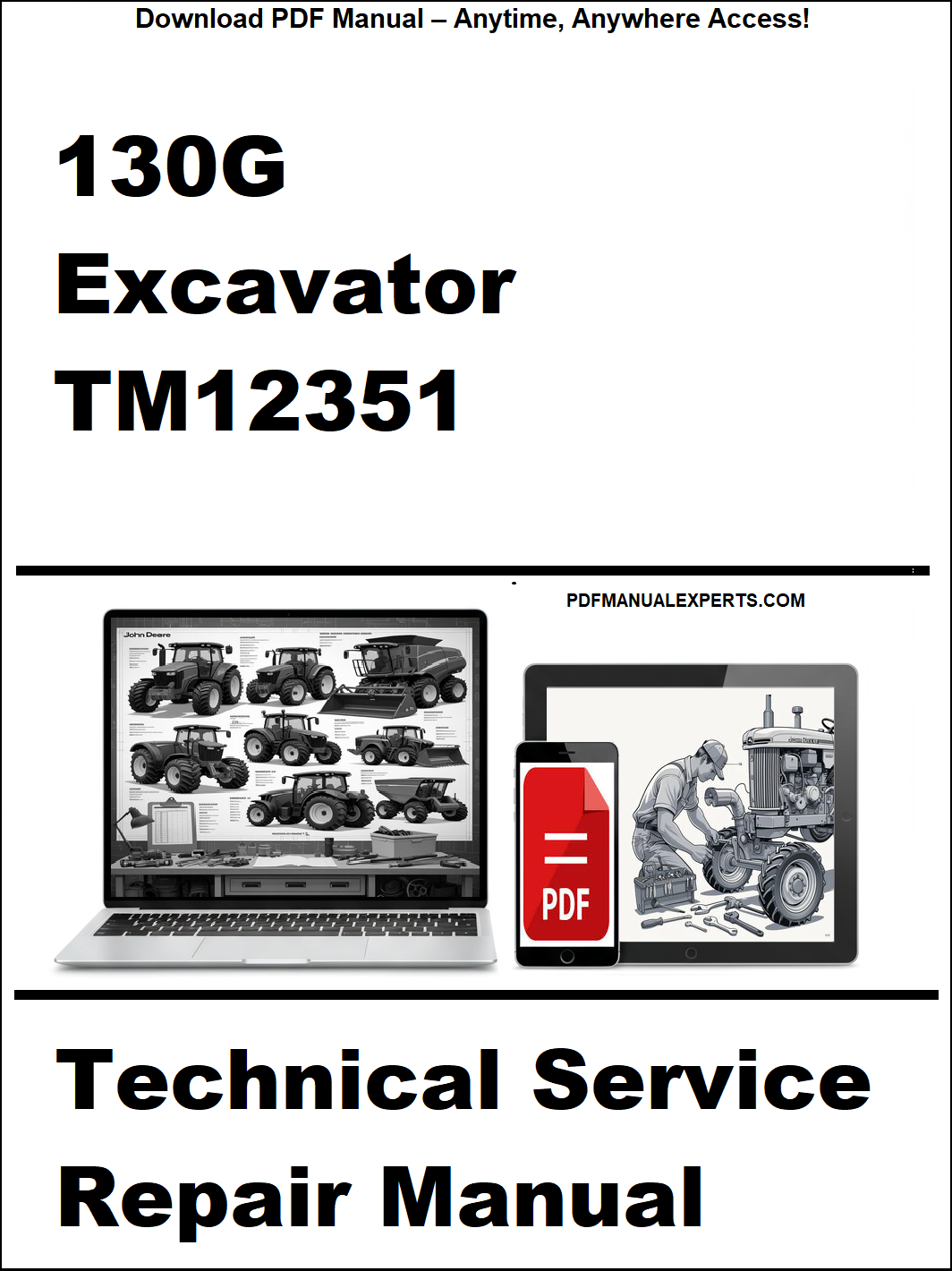 John Deere 130G Excavator Technical Service Repair Manual