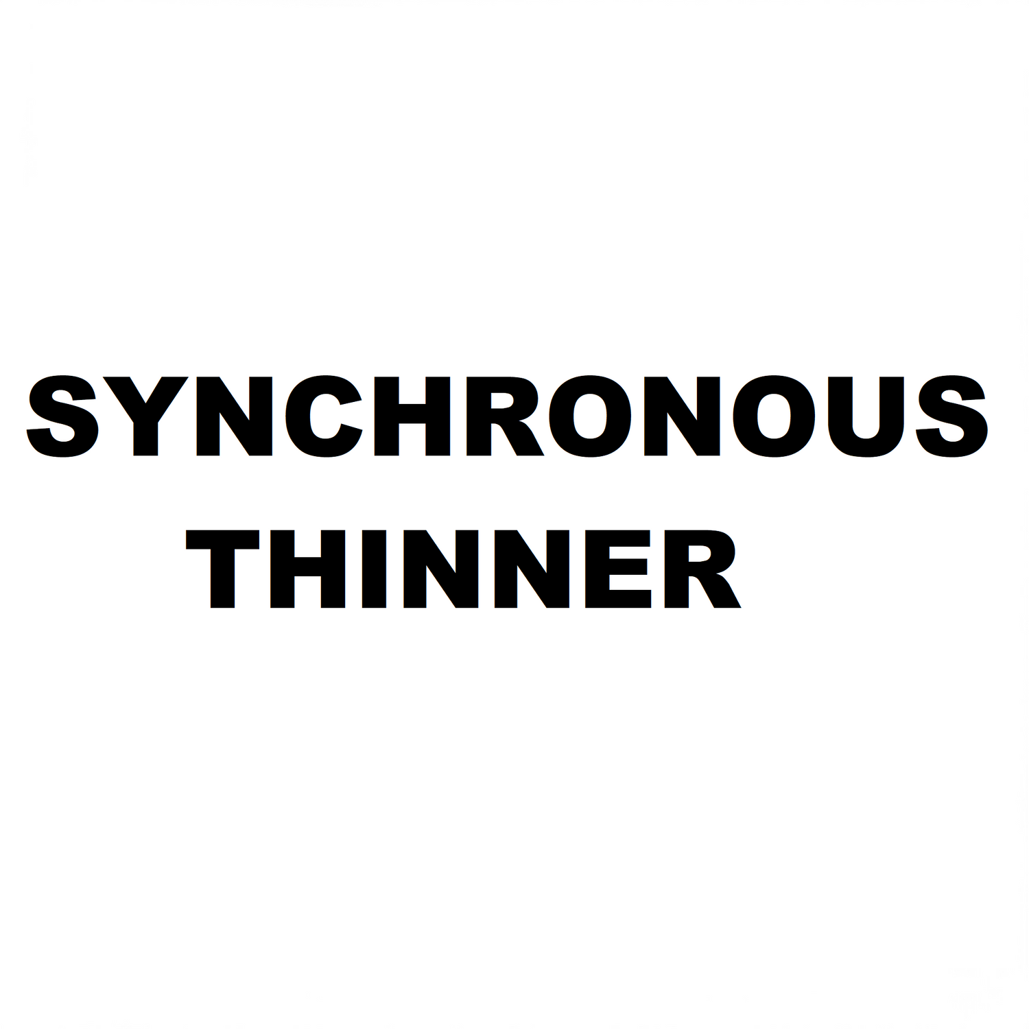 Synchronous Thinner Service and Repair Manual Cover