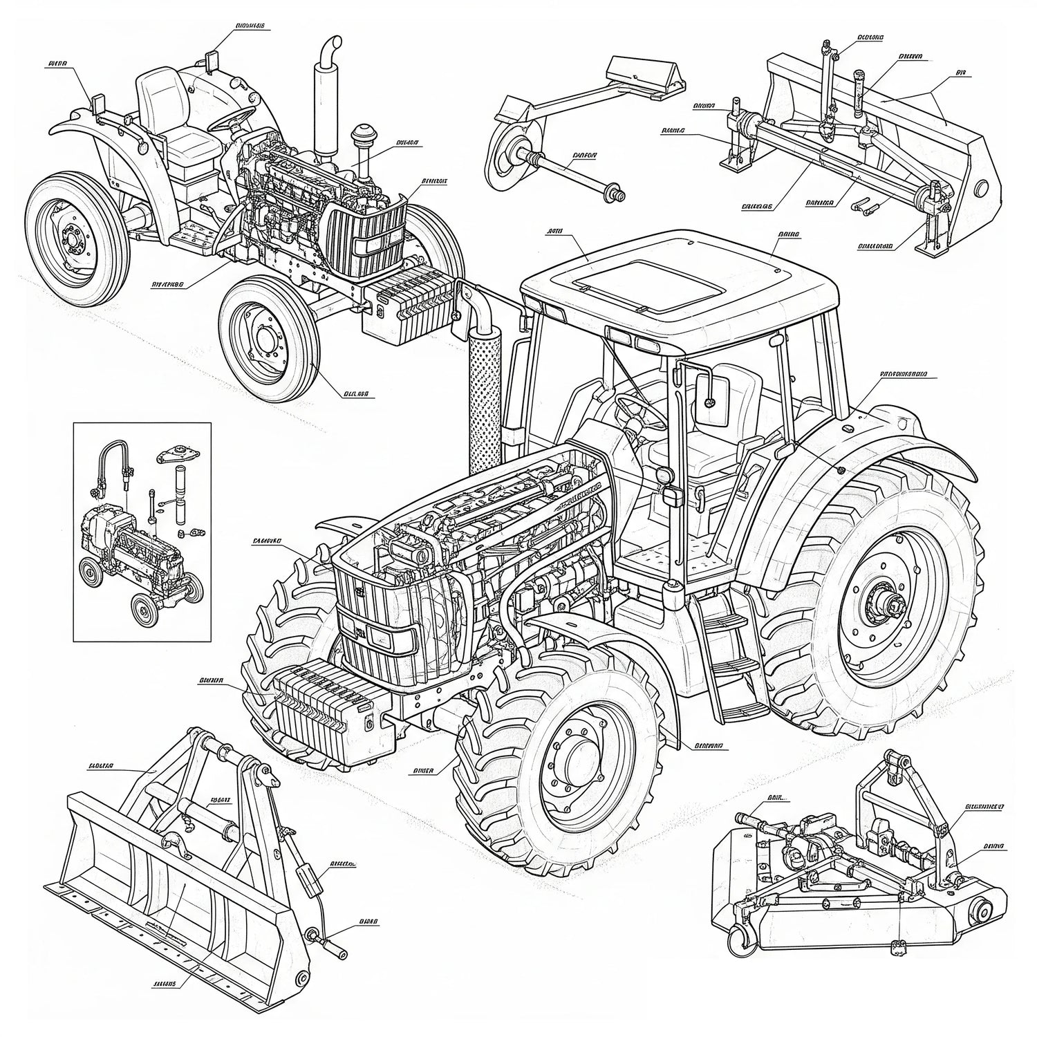 John Deere Tractors diagram pic