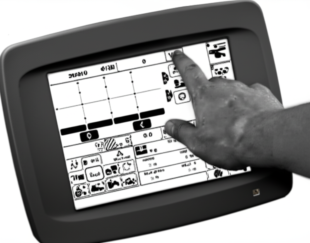 John Deere Seedstar Seed Monitor in white background