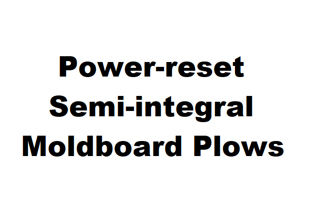 360 Power-reset Semi-integral Moldboard Plows in white background