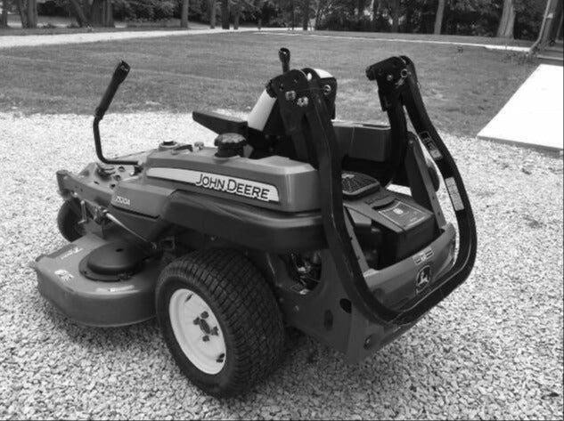 John Deere Z-Trak in Black and White 