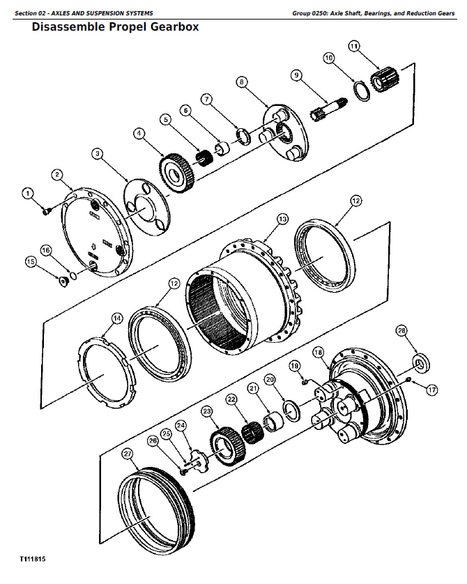 Cover and diagram of the John Deere 160LC Excavator Technical Service Repair Manual TM1662 in PDF format showing detailed service and diagnostic procedures.