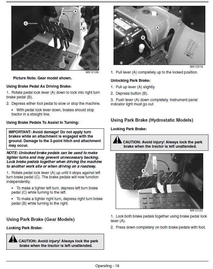 Diagram John Deere 4110, 4115 Compact Utility Tractor Operator's Manual OMLVU13344 PDF – Complete guide for operation, safety, and maintenance (SN. 110001).