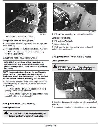 Diagram John Deere 4110, 4115 Compact Utility Tractor Operator's Manual OMLVU13344 PDF – Complete guide for operation, safety, and maintenance (SN. 110001).