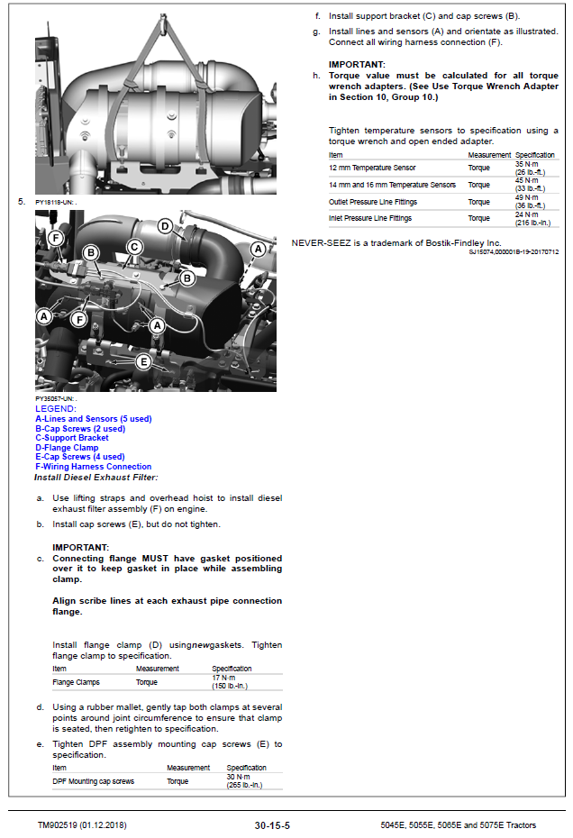 Diagram John Deere 5045E, 5055E, 5065E, 5075E Tractor Technical Service Repair Manual TM902519 PDF – Complete guide for diagnostics, maintenance, and repair.