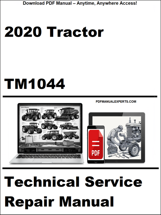 2020 Tractor TM1044 Technical Service Repair Manual on a white background