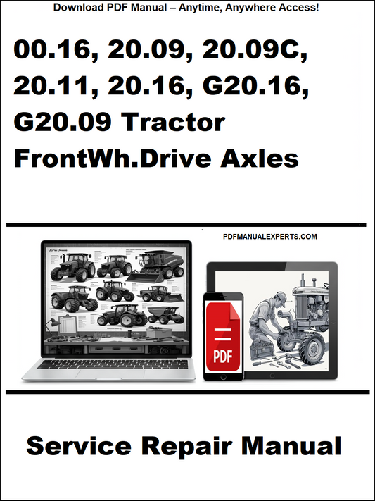 Service repair manual for 00.16, 20.