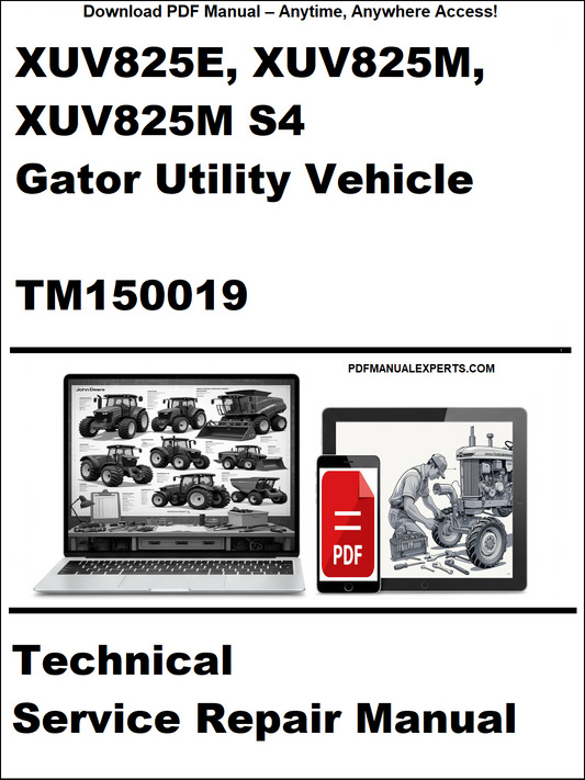 Technical service repair manual for Gator Utility Vehicle on a white background