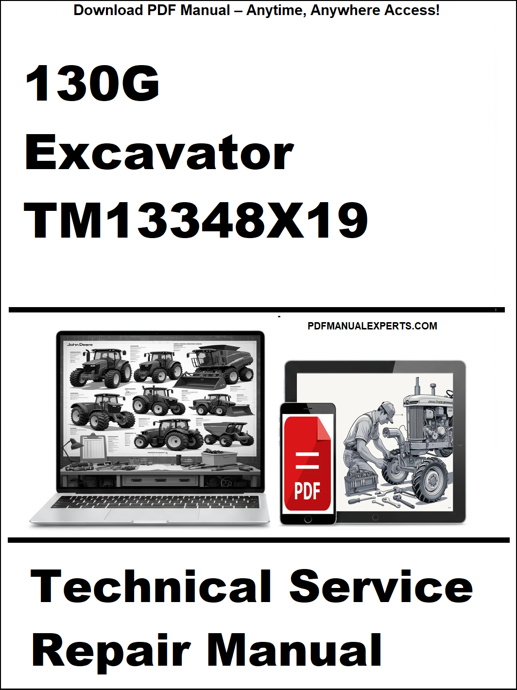 John Deere 130G Excavator Technical Service Repair Manual