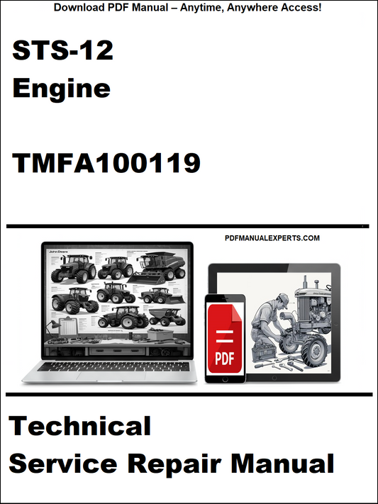 Cover pic of the STS-12 Engine Technical Service Repair Manual TMFA100119