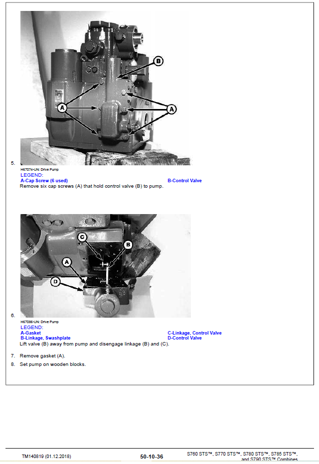 John Deere S760, S770, S780, S785, S790 STS Combine Technical Service Repair Manual TM140819 PDF – complete technical guide for servicing and repairing STS series combines.